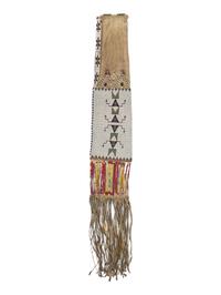 Sioux Beaded Hide Tobacco Bag