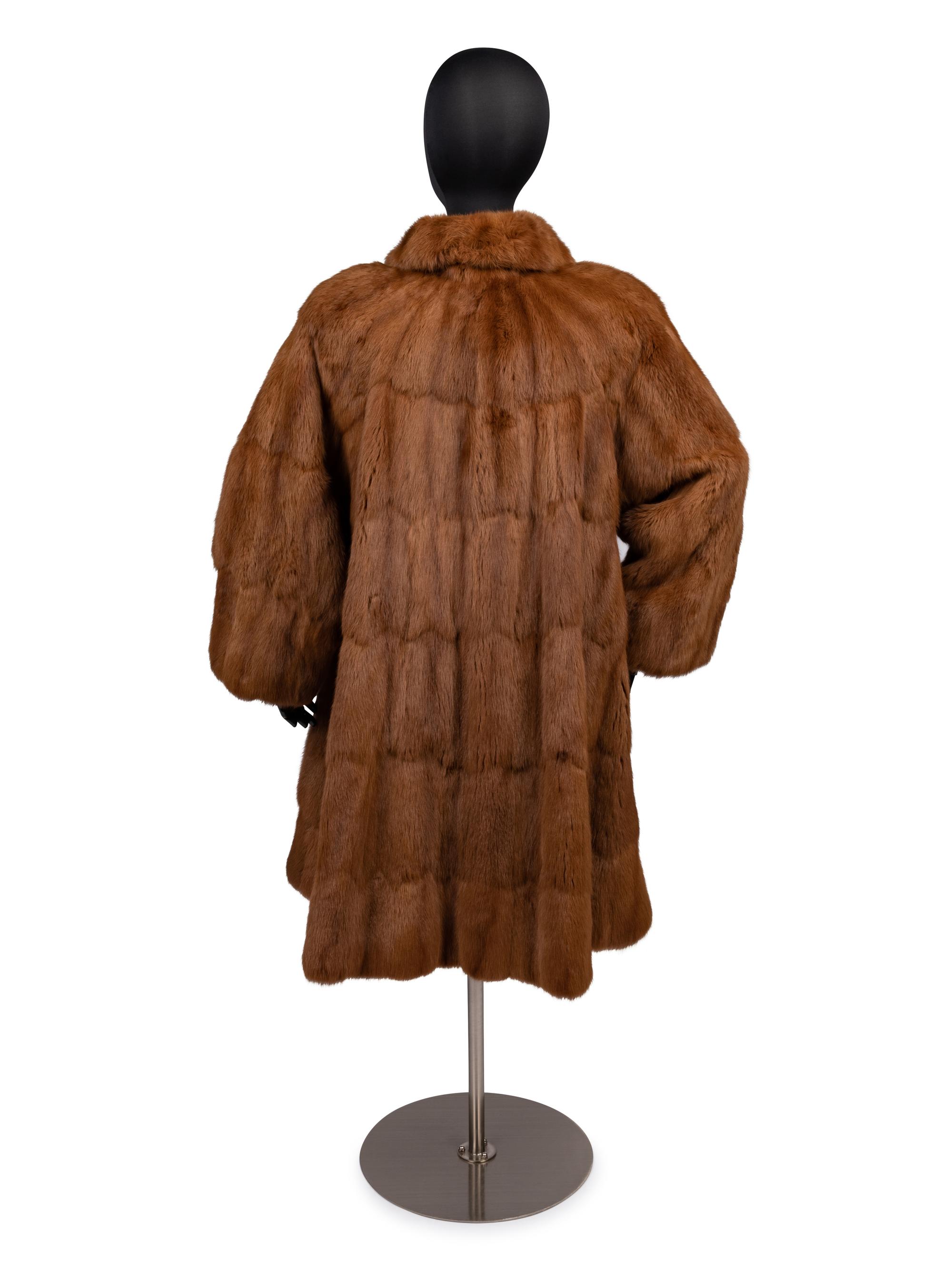 Revillon Sable Fur Coat, 1980-90s