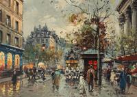 Antoine Blanchard (French, 1910-1988) — Place de la Madeleine , c. 1964