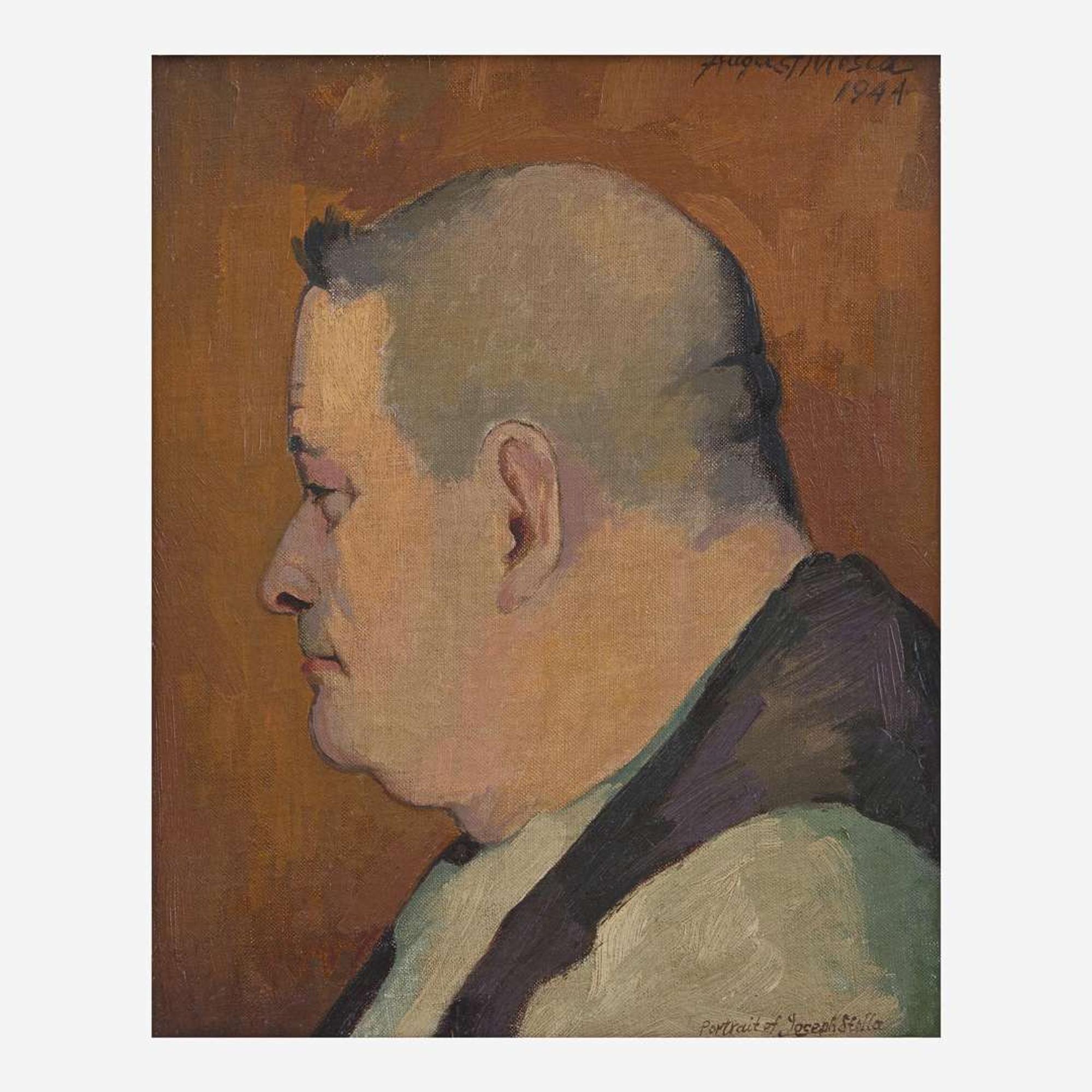 August Mosca (American/Italian, 1909–2002) Portrait of Joseph Stella