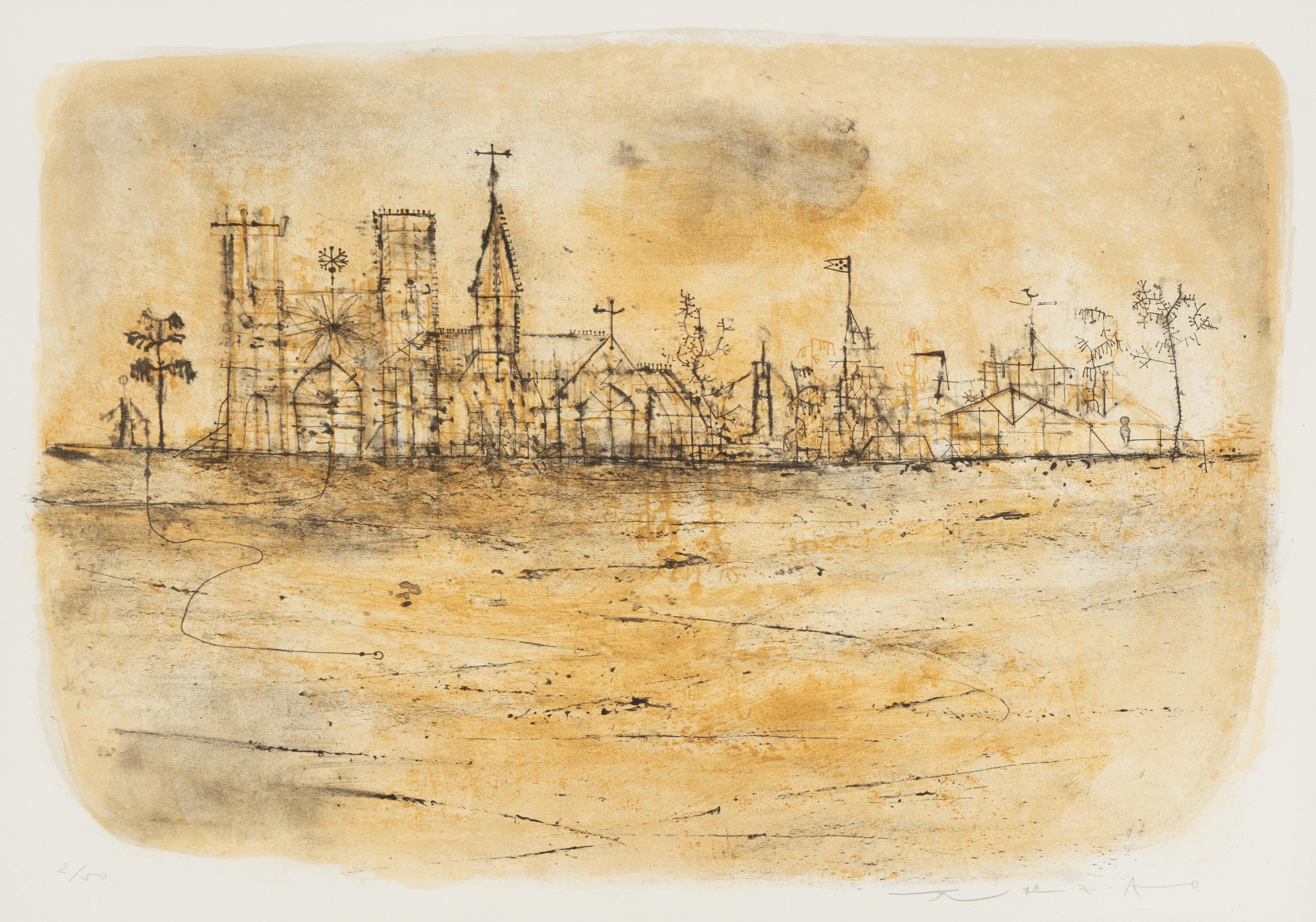 Zao Wou-Ki (Chinese/French, 1920-2013) — La Cathédrale, 1952