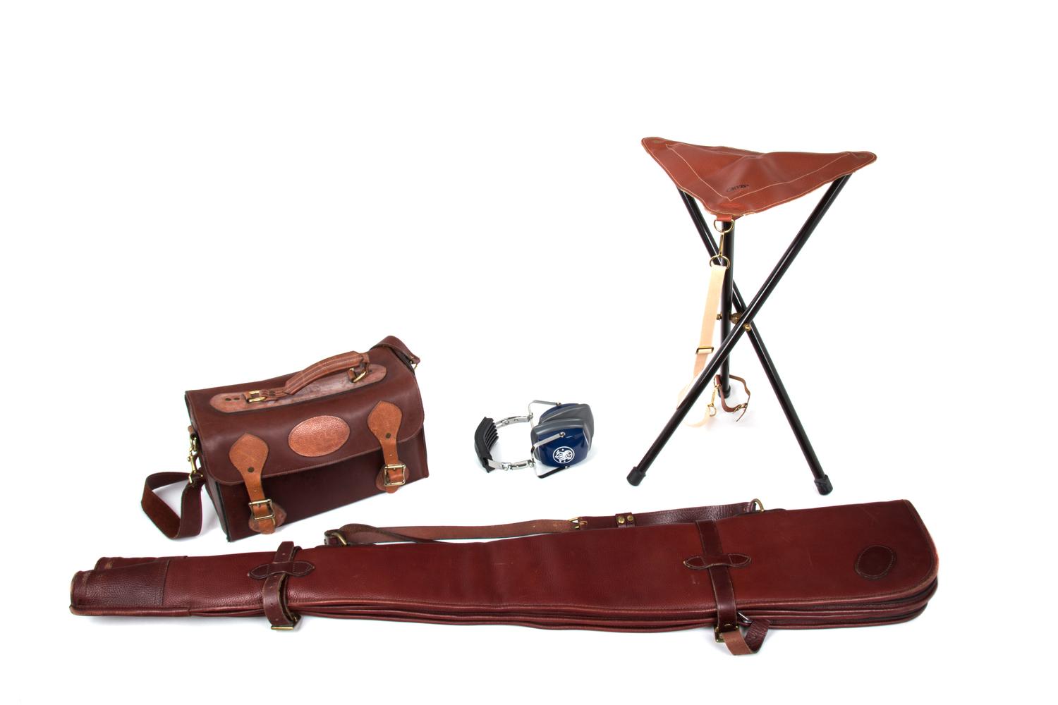 A Collection of English Shooting Gear Height of stool 27 inches.