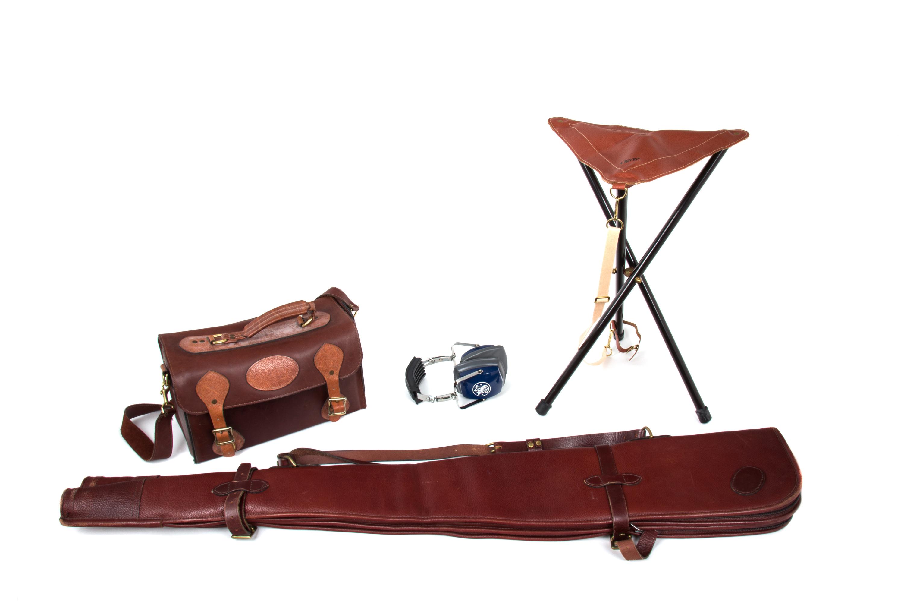 A Collection of English Shooting Gear Height of stool 27 inches.