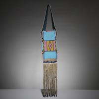 Apsáalooke [Crow] Beaded Hide Mirror Bag