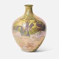 A Royal Lancastrian lustre glazed earthenware vase Walter Crane (1845-1915) and William S. Mycock (1872-1950), Pilkington, England, circa 1904