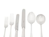 An English Silver Flatware Service Retailed by Tiffany and Co.