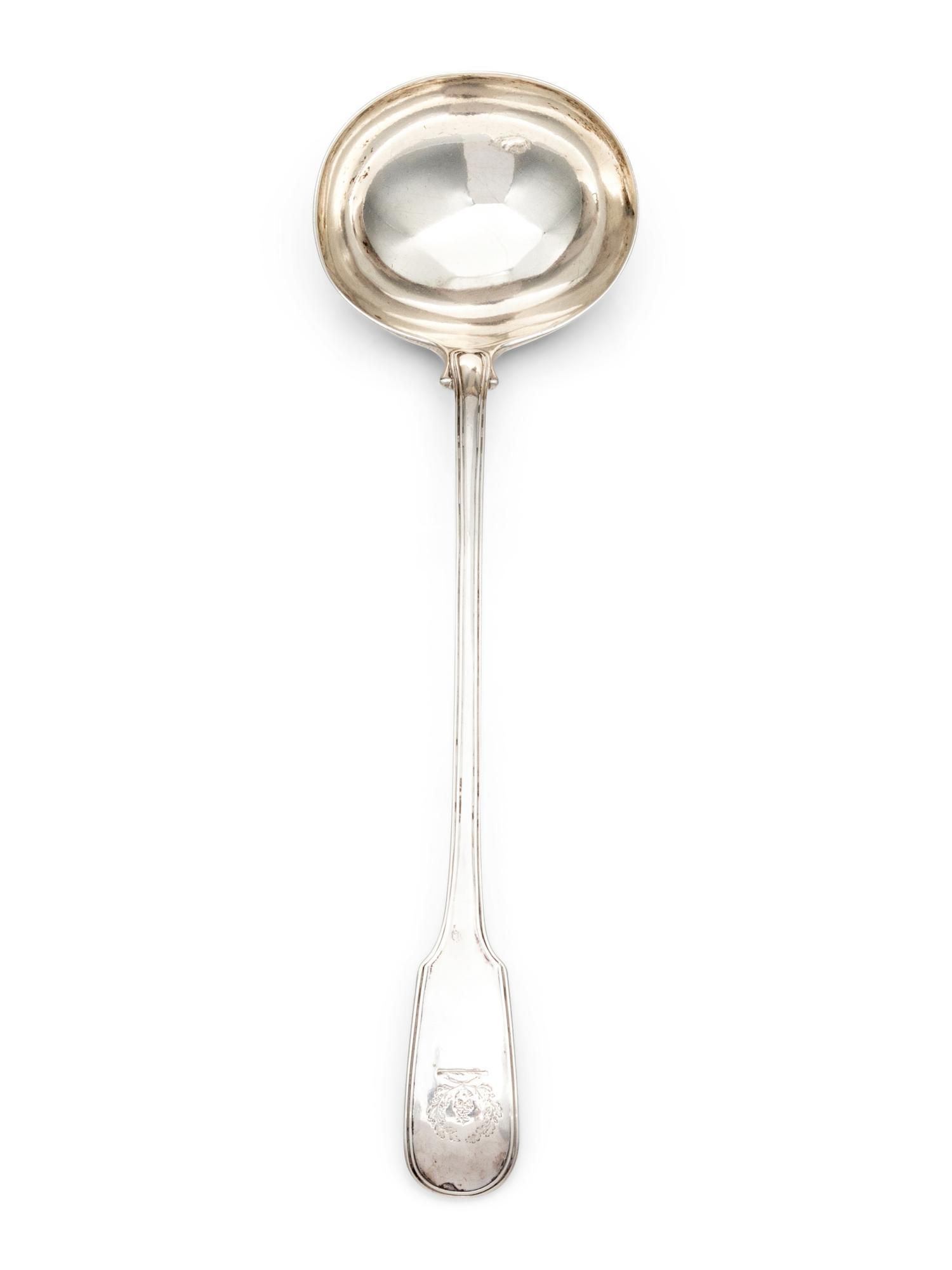 A Victorian Silver Serving Ladle