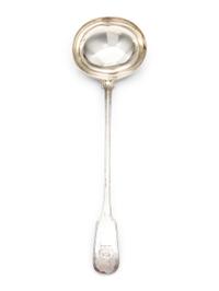 A Victorian Silver Serving Ladle