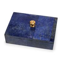 A Group of Six Lapis Lazuli Boxes with Covers