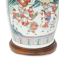 A Chinese Porcelain Vase Mounted as a Lamp