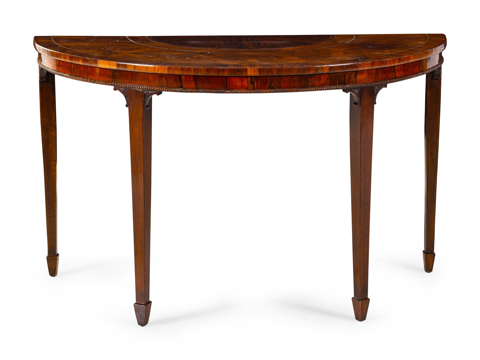 A George III Style Mahogany Console Table