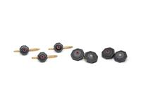 TRIANON, HEMATITE, RUBY AND DIAMOND DRESS SET