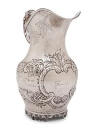 An American Coin Silver Pitcher