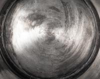 A Silvered Metal Candle Stand