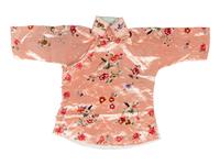 Three Chinese Embroidered Silk Satin Clothing Articles