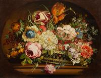 Two Floral Still Life Works