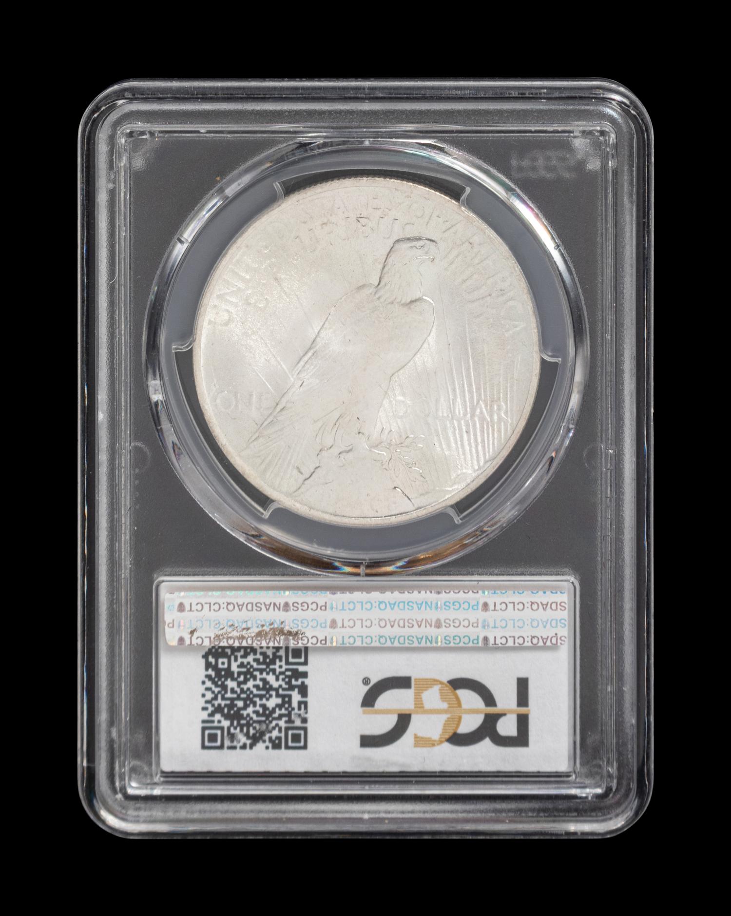 A 1922 Peace $1 Coin (PCGS MS65)