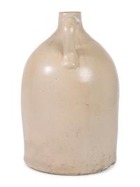 A Rogers & Co. Cobalt-Decorated Three-Gallon Stoneware Jug