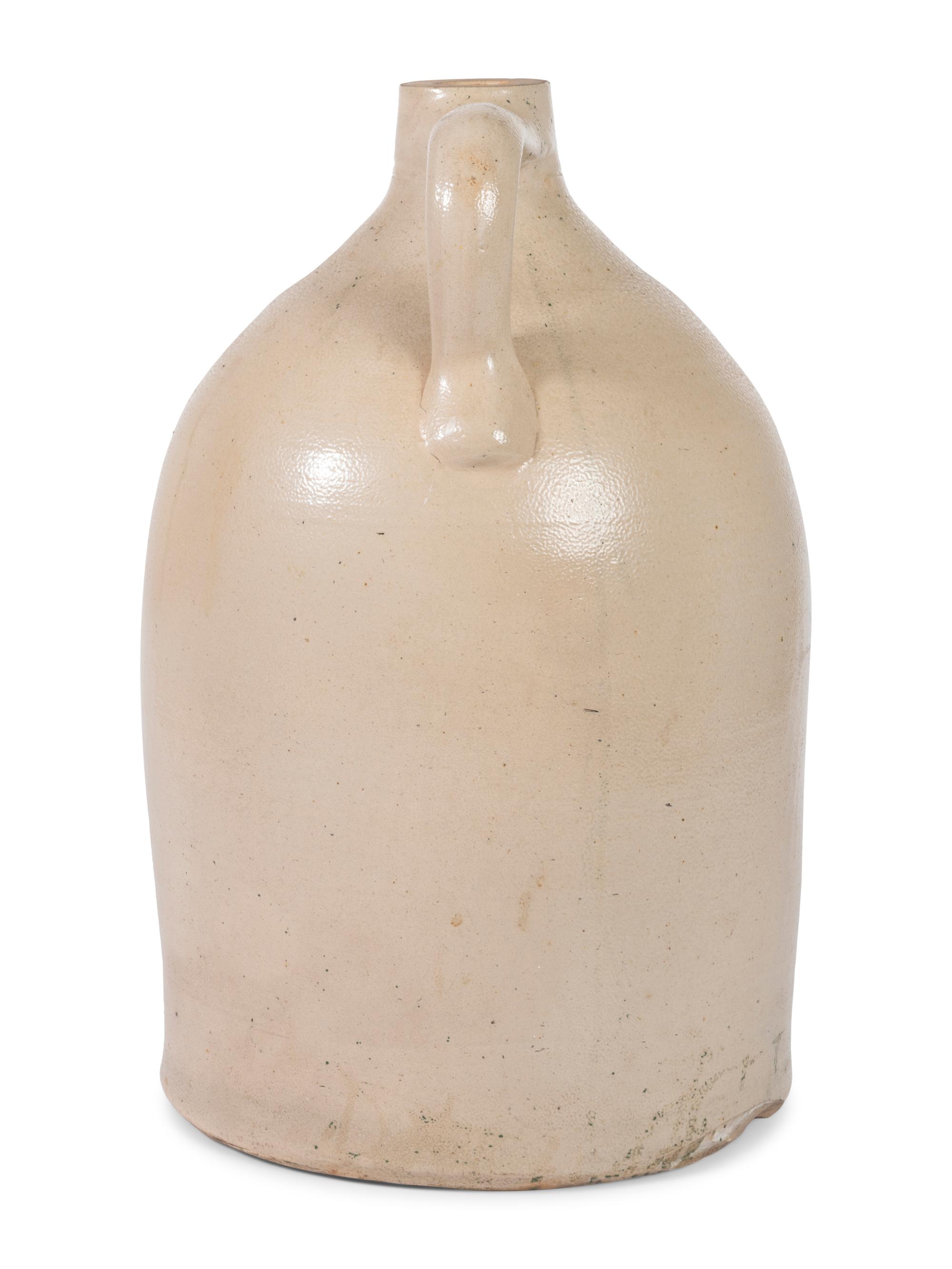 A Rogers & Co. Cobalt-Decorated Three-Gallon Stoneware Jug
