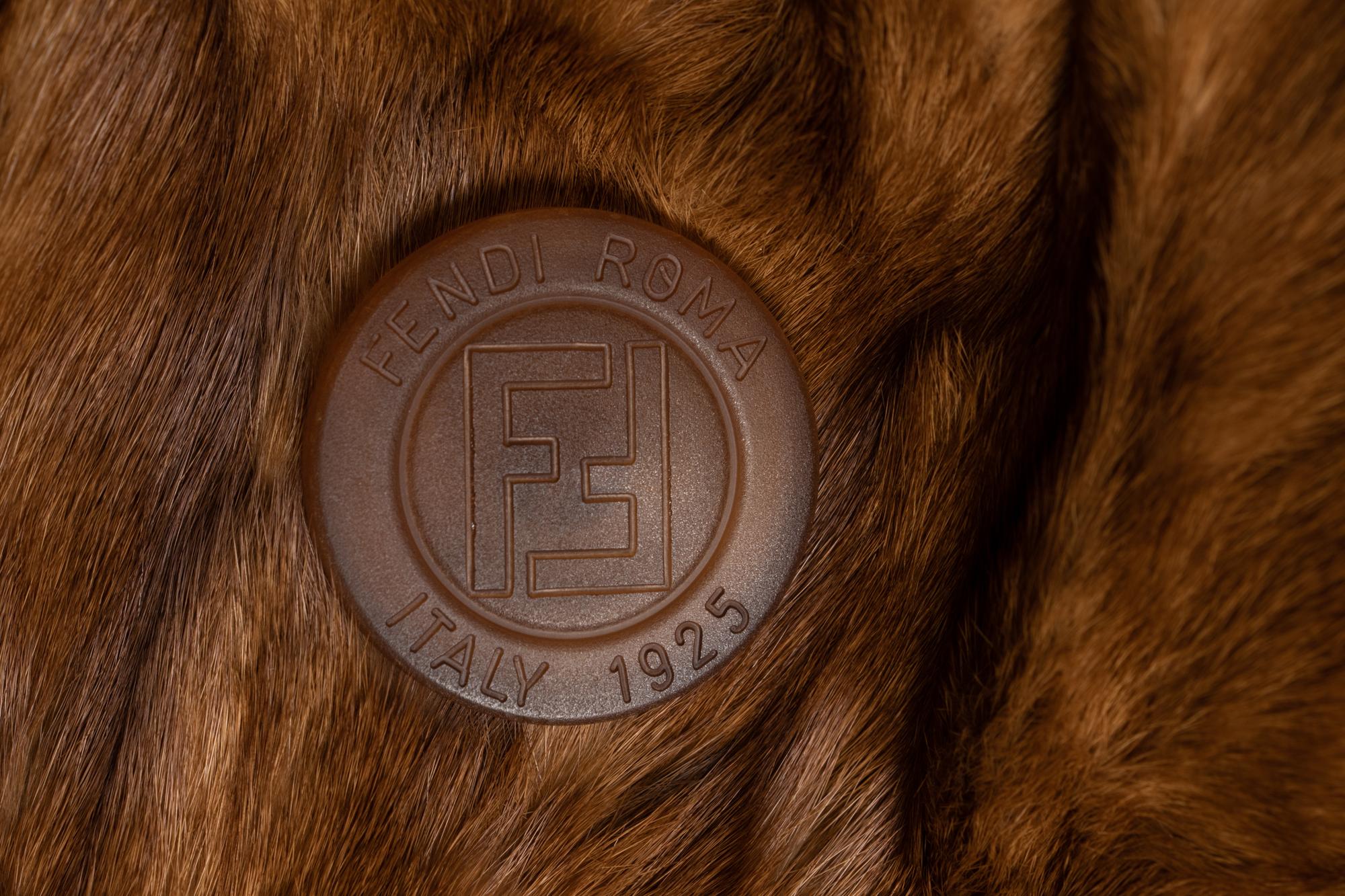 Fendi Marten Fur Coat 1970-80s