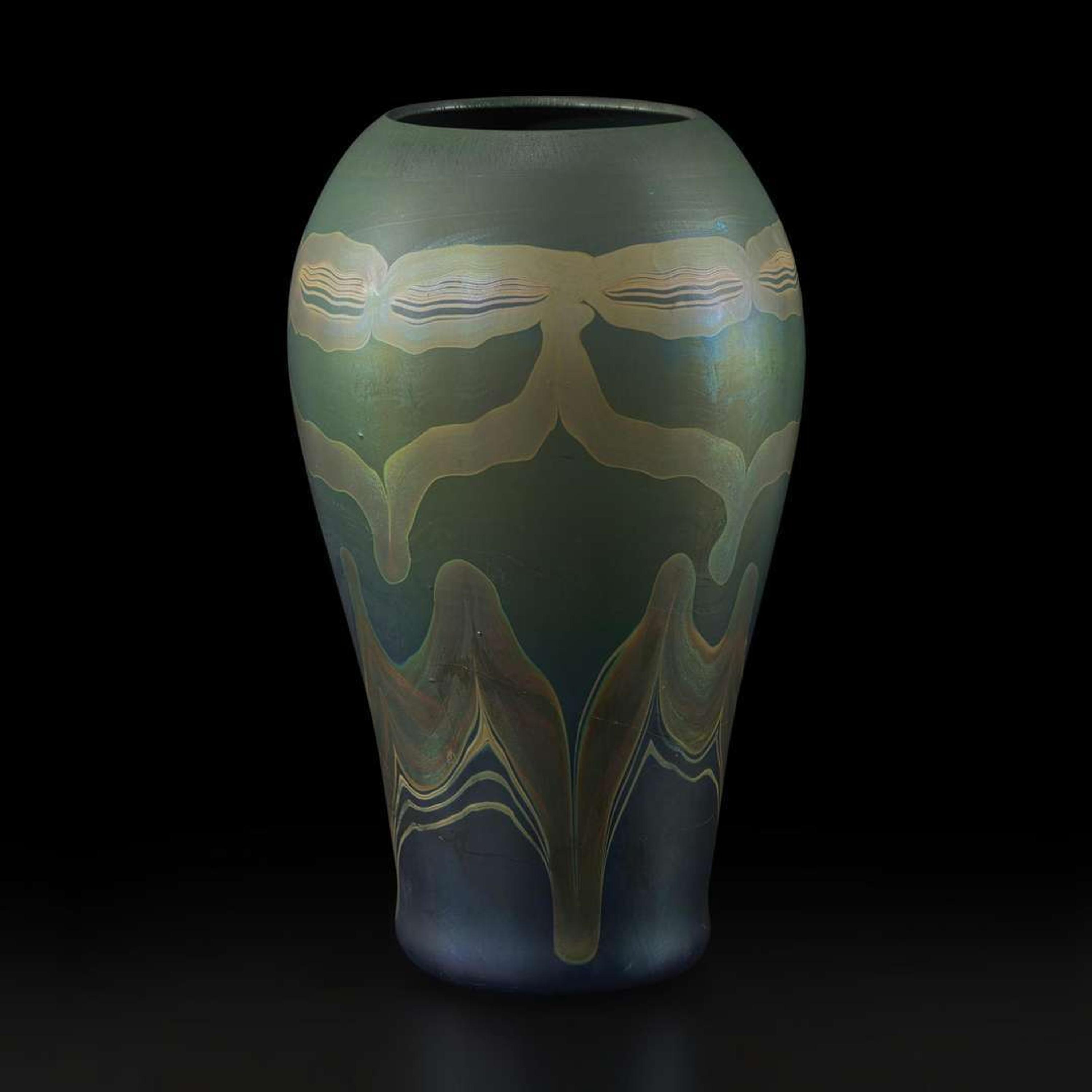Tiffany Studios A Large Decorated Favrile Vase, New York, 1895