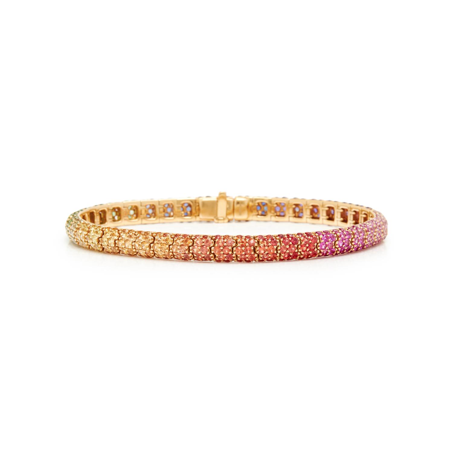 ROBERT PROCOP, MULTICOLOR SAPPHIRE BRACELET