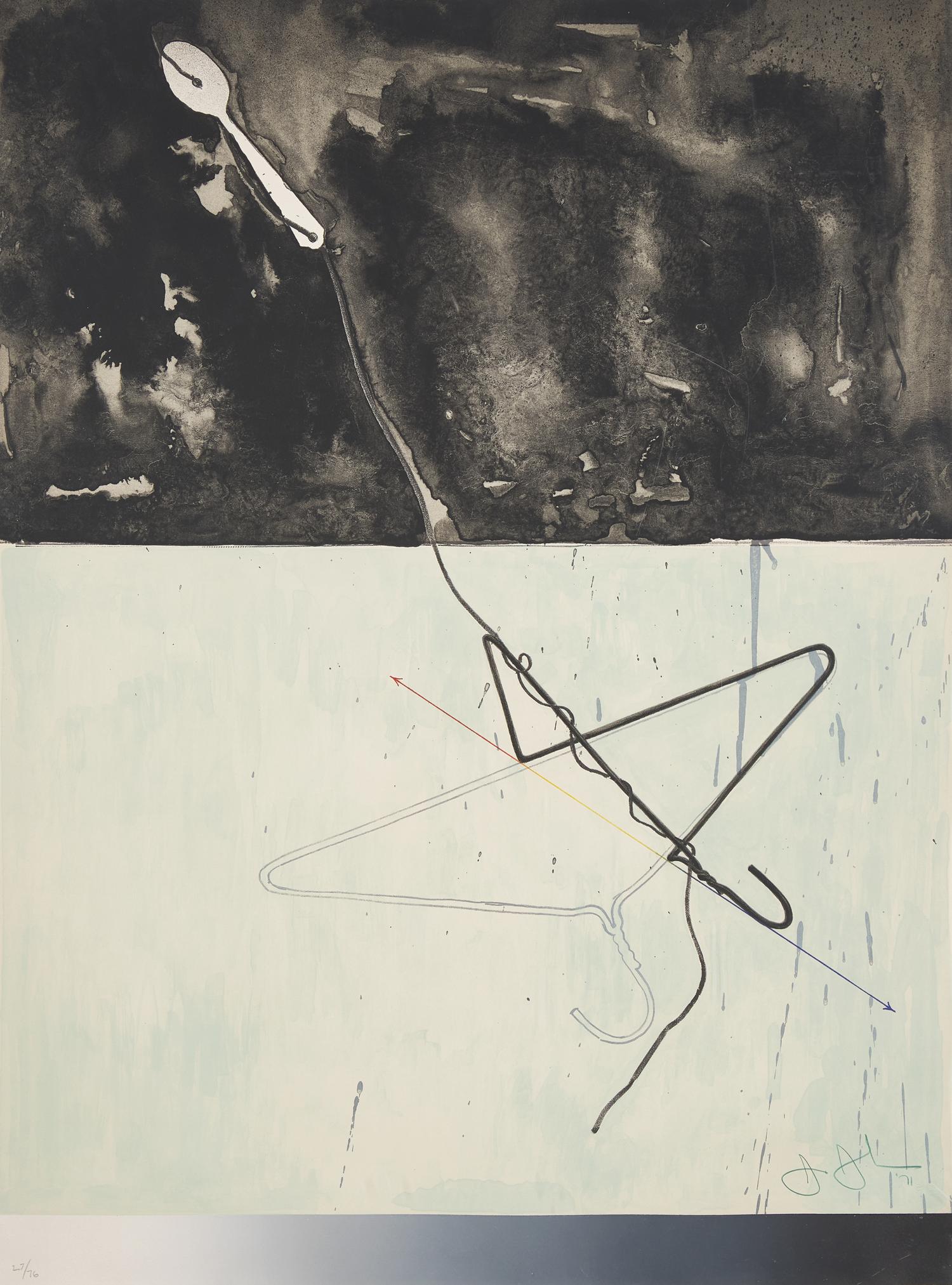 Jasper Johns (American, b. 1930) — Coathanger and Spoon (from Fragments-According to What ) , 1971