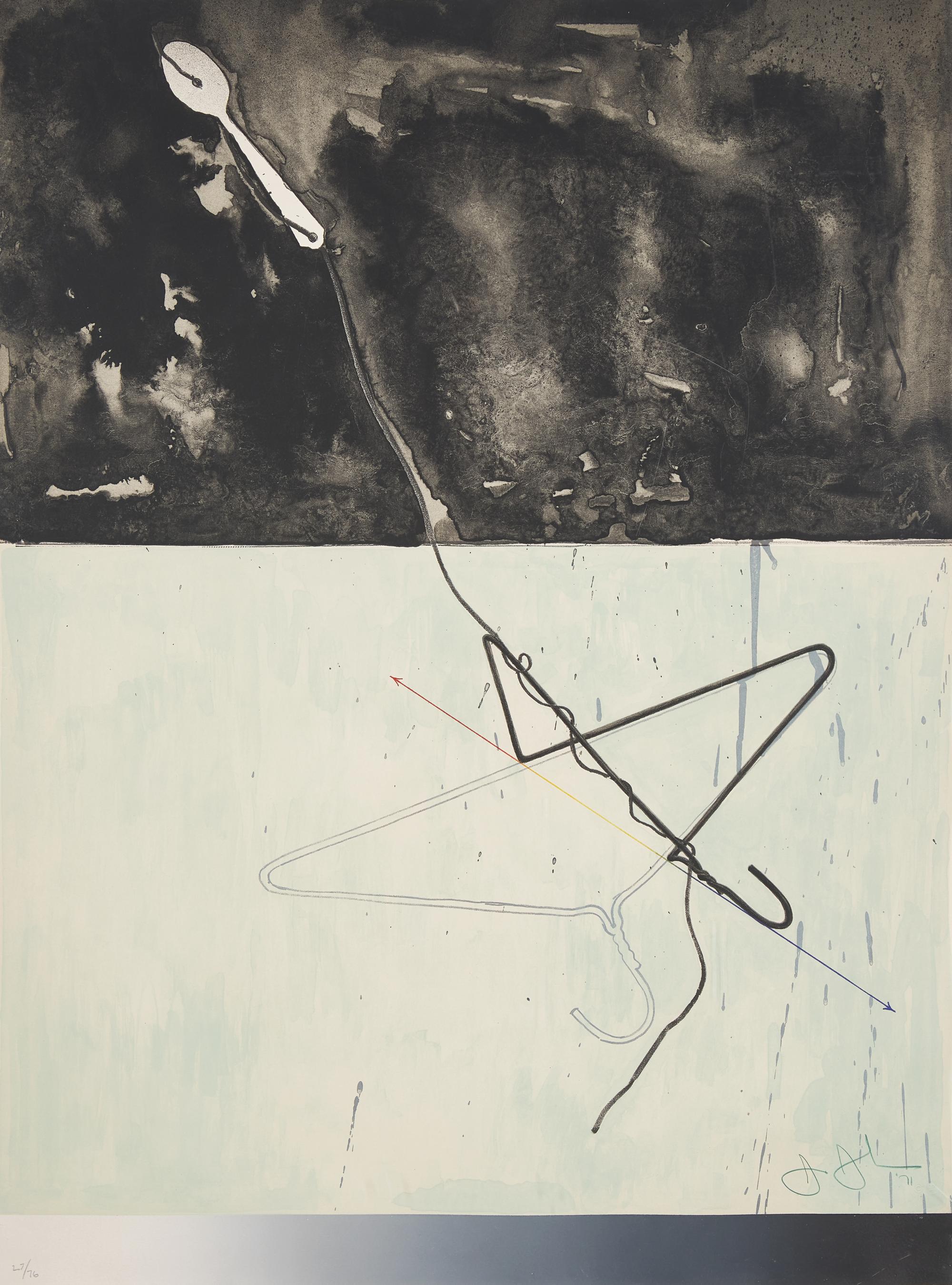 Jasper Johns (American, b. 1930) — Coathanger and Spoon (from Fragments-According to What ) , 1971