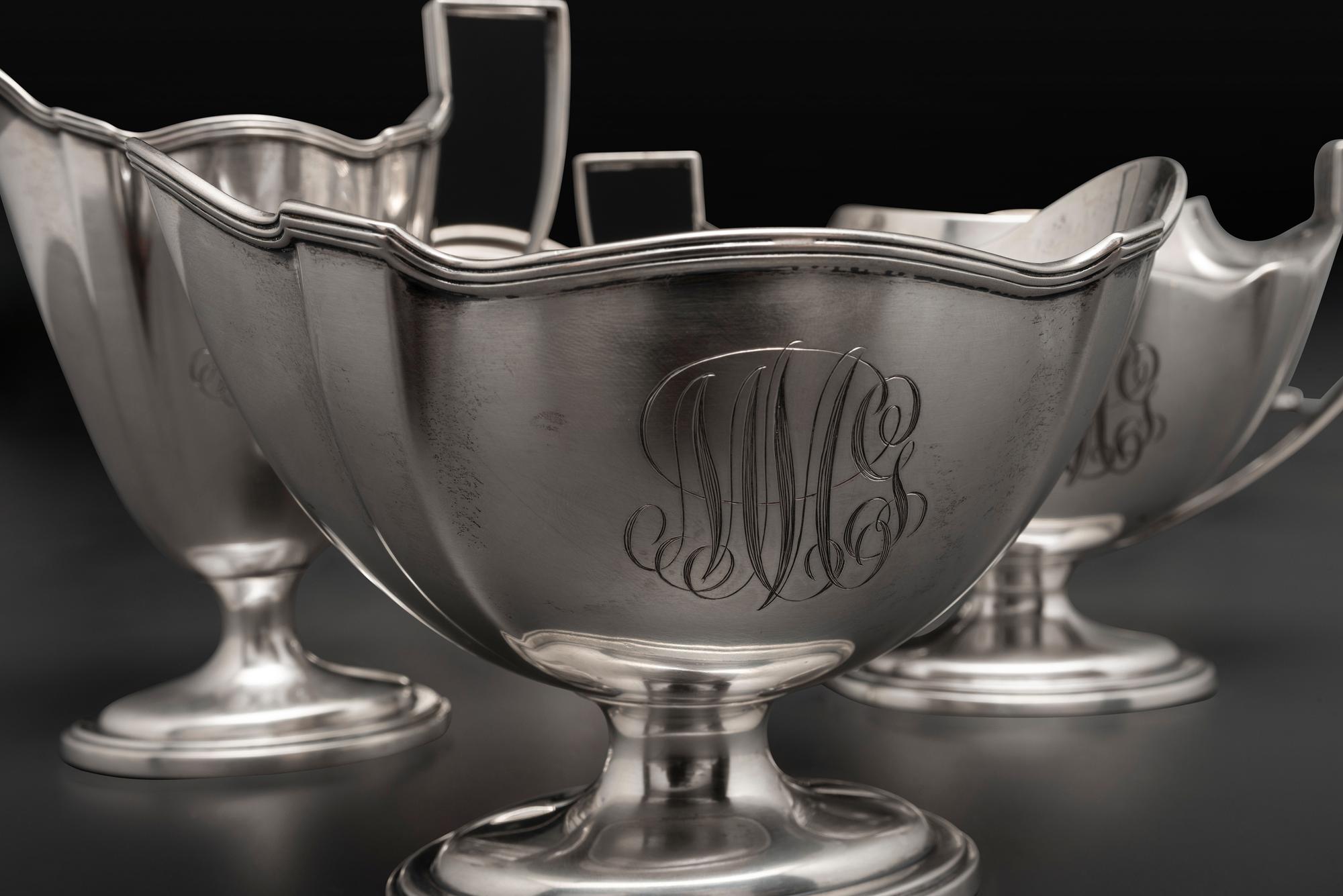 An American Silver Five Piece Tea and Coffee Service