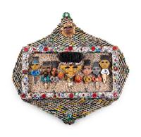 Paintbrush Portrait Group in Bottlecap Frame