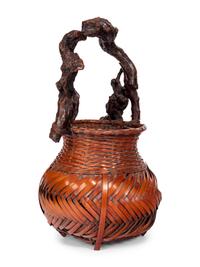 A Bamboo Flower Arranging Basket