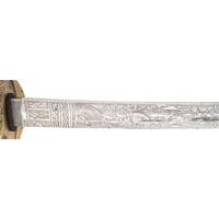 Horstmann Finley Etched Curved Blade Foot Officer's Sword Presented to Cpt. John McDowell - 77th PA
