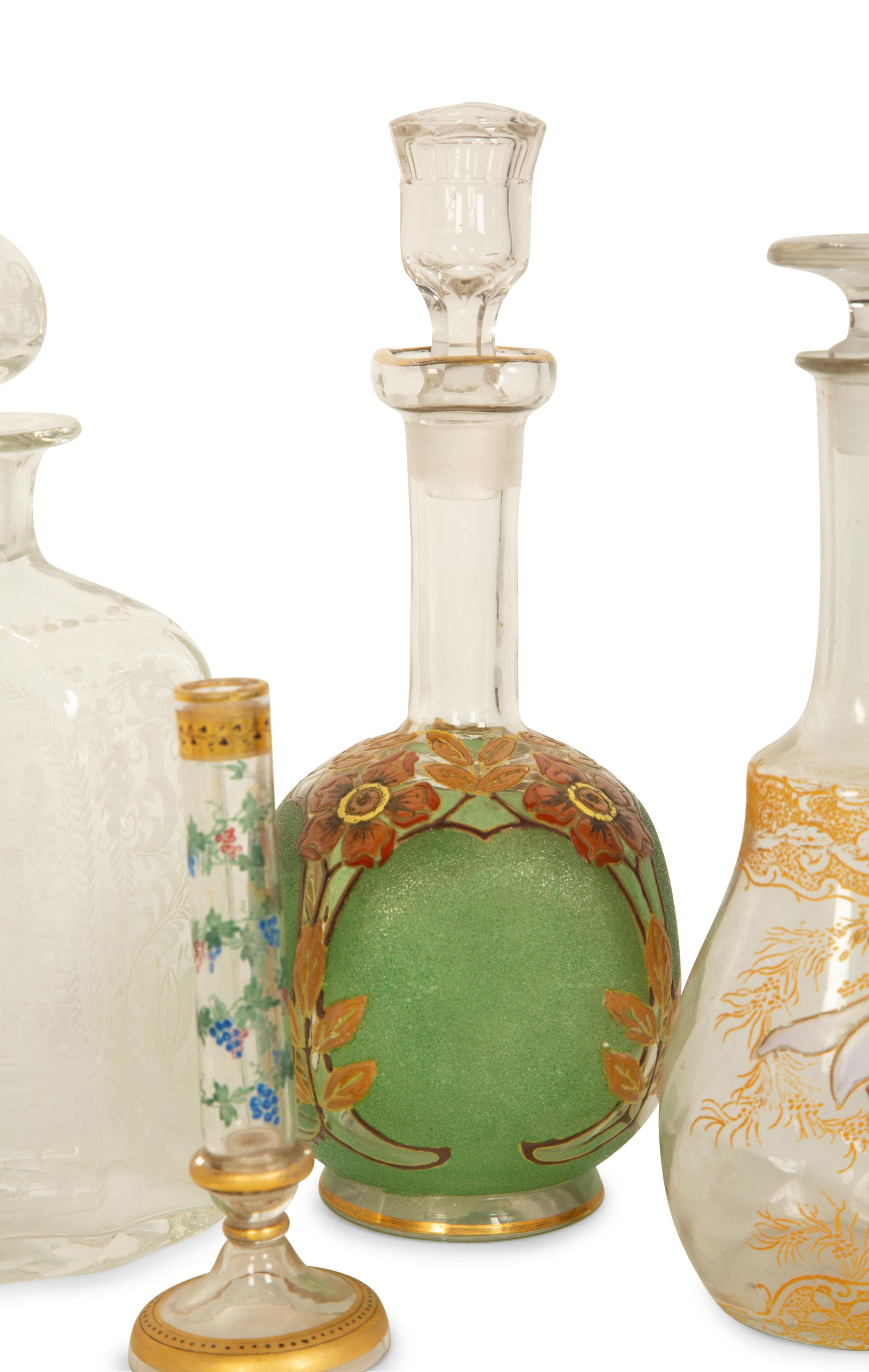 Eight Bohemian Glass Articles