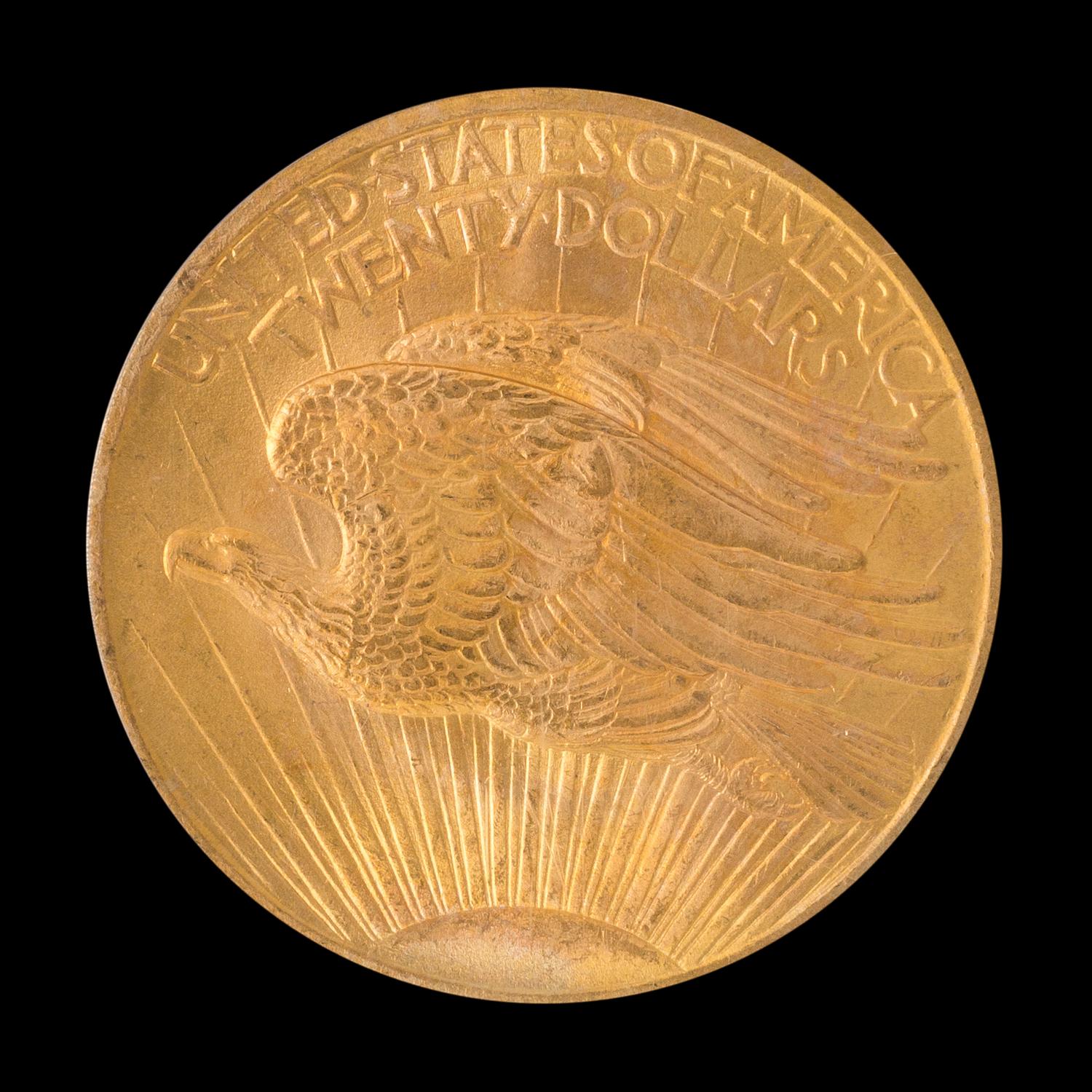 A United States 1907 Saint-Gaudens $20 Gold Coin