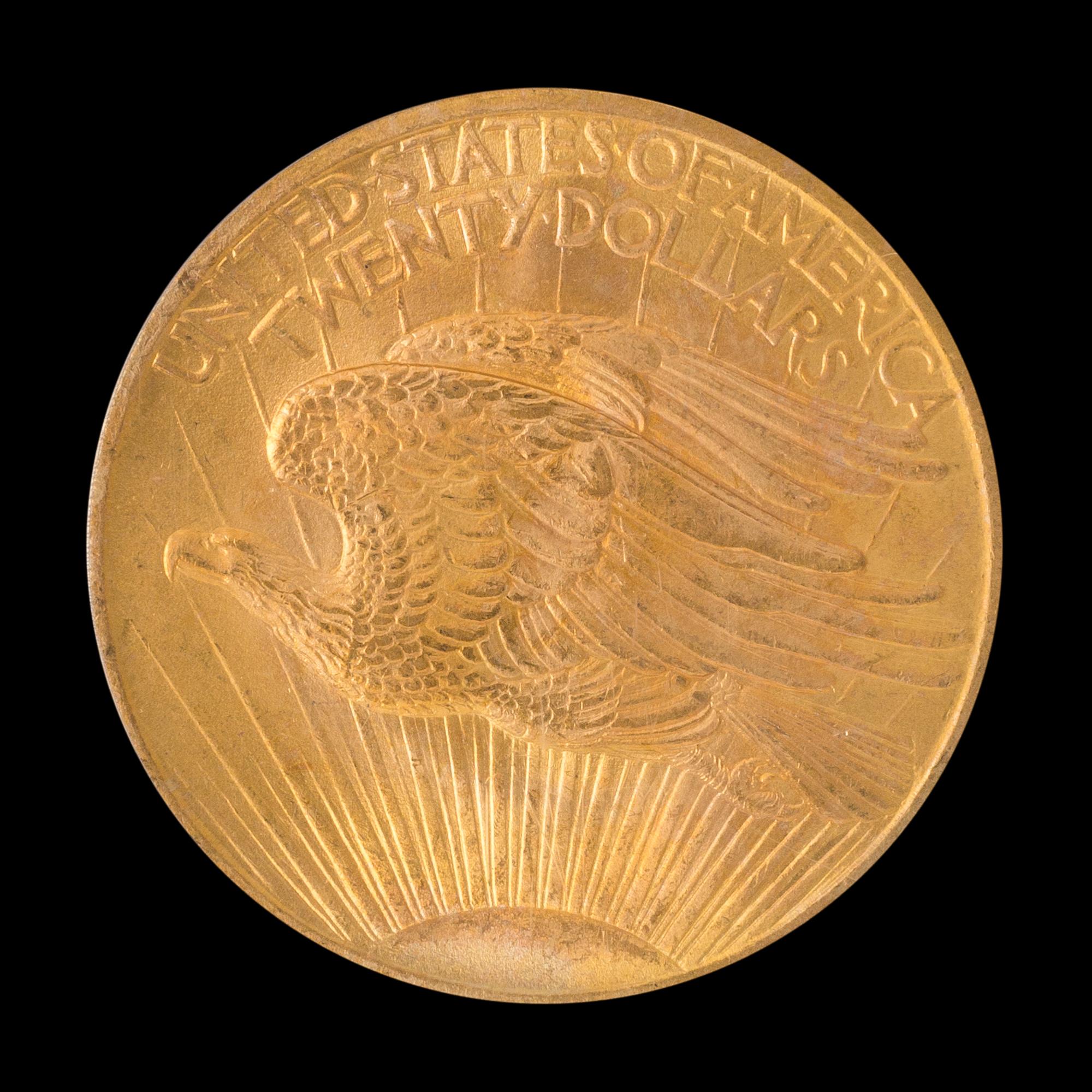 A United States 1907 Saint-Gaudens $20 Gold Coin