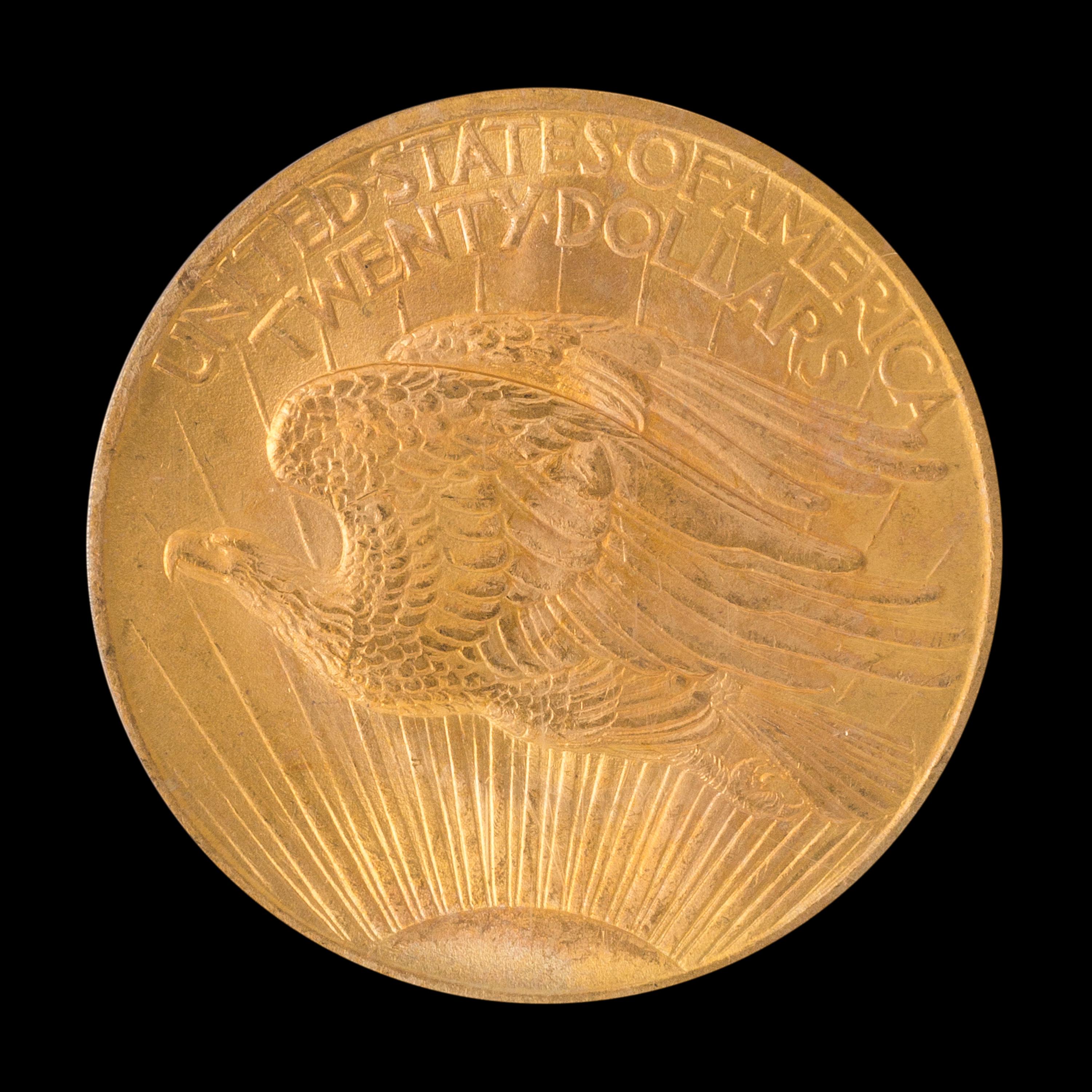 A United States 1907 Saint-Gaudens $20 Gold Coin