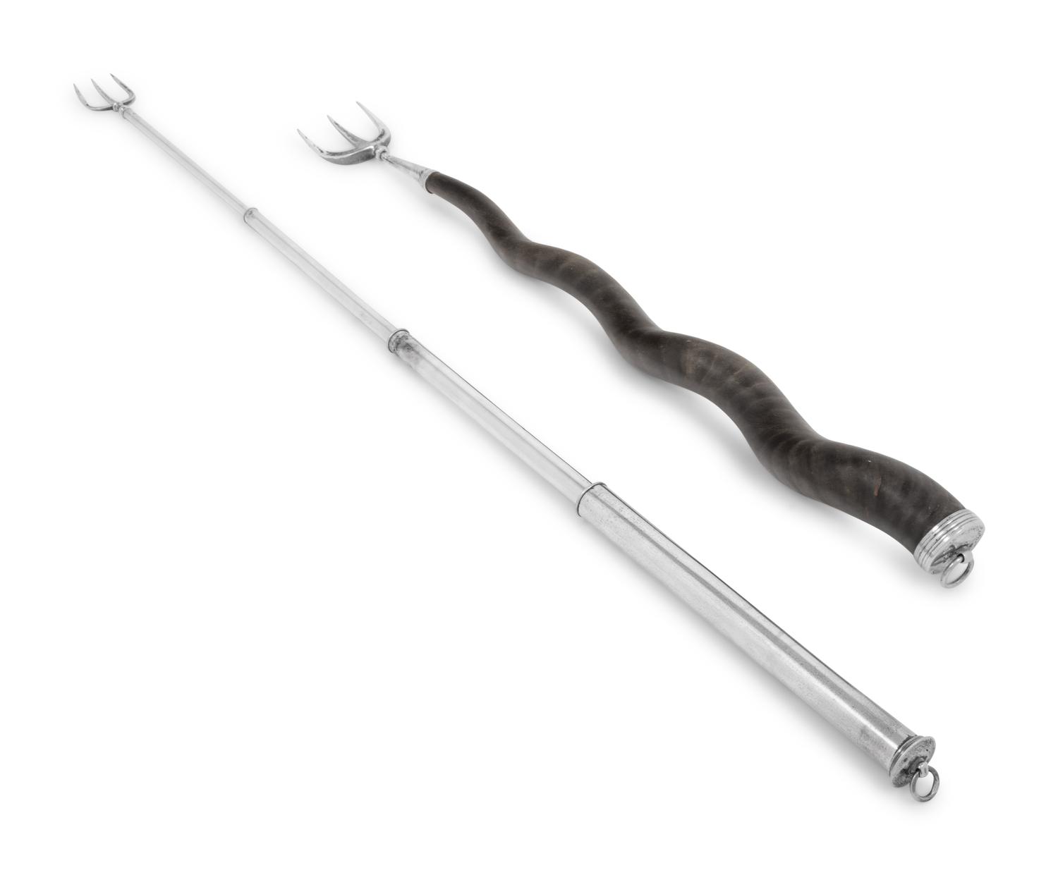 A George III Silver Telescopic Toasting Fork