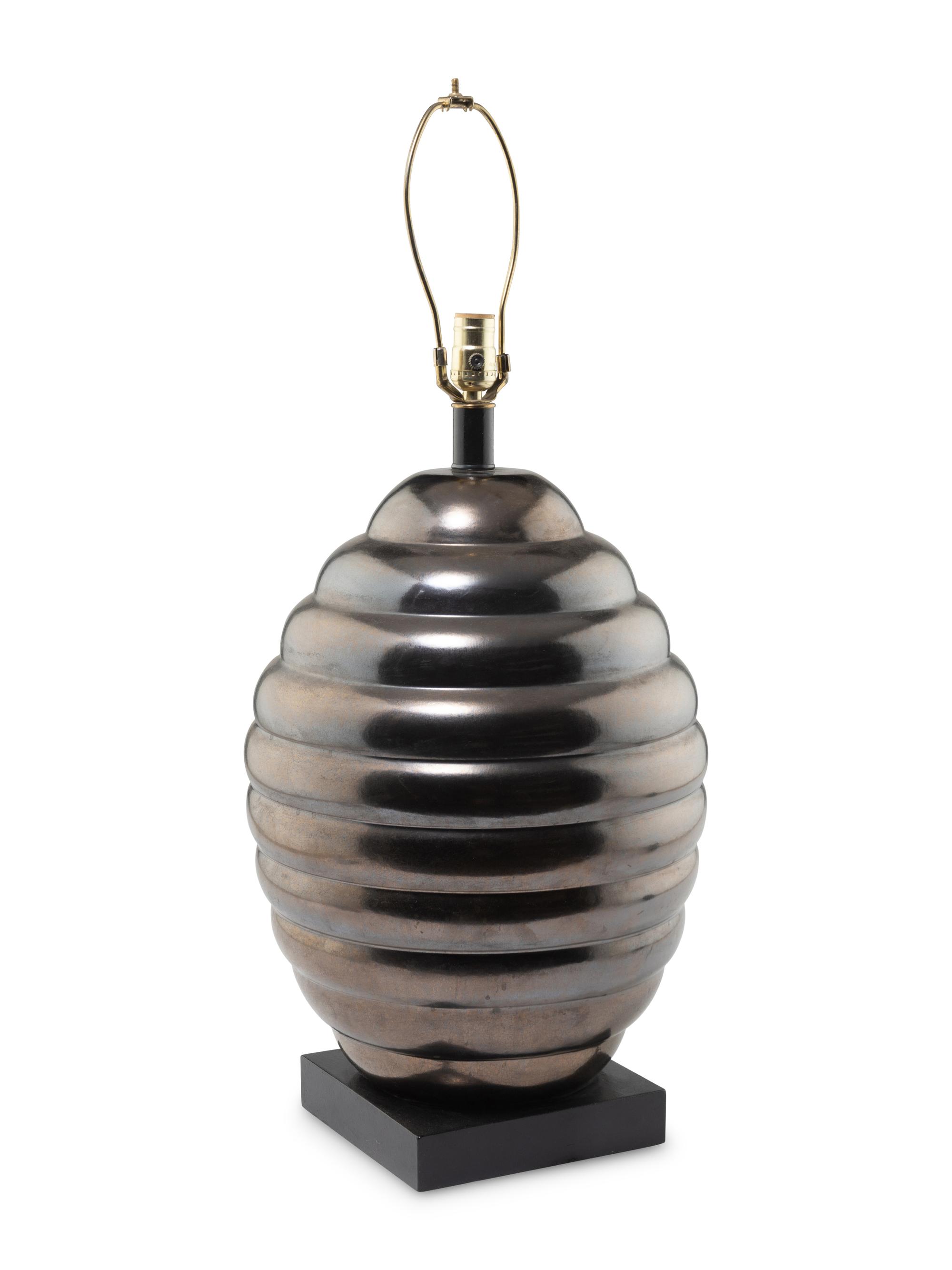 Monumental Beehive Table Lamp, c. 1970 Marbro Lighting Company