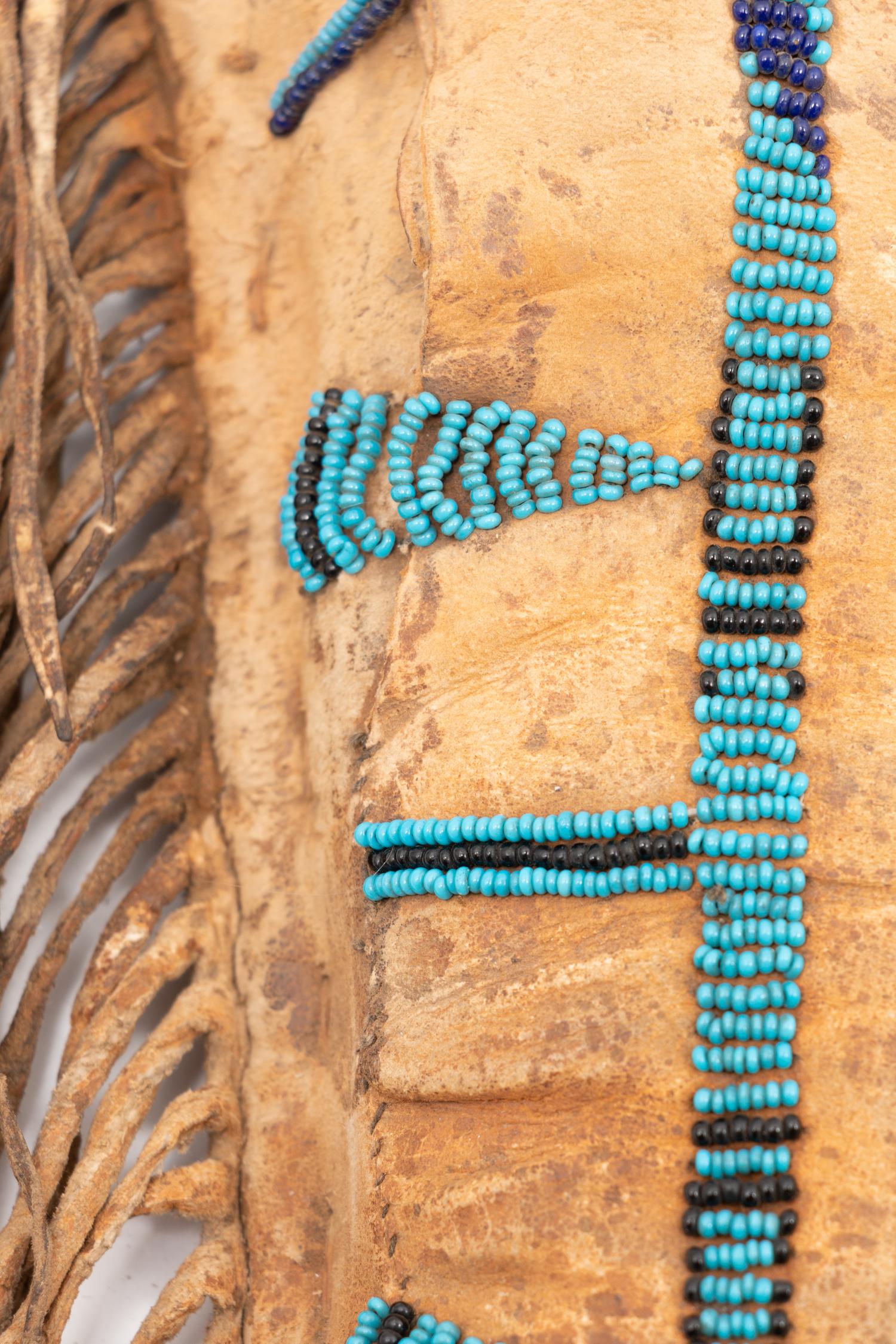 Apache Beaded Hide Doll Cradle