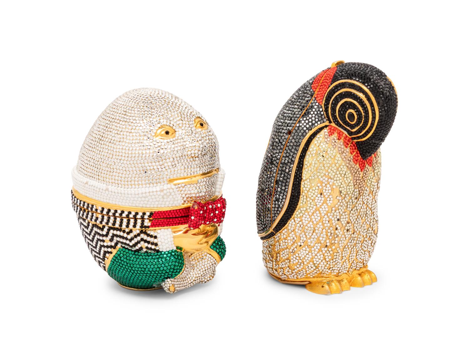 Judith Leiber, Humpty Dumpty & Penguin Miniaudière