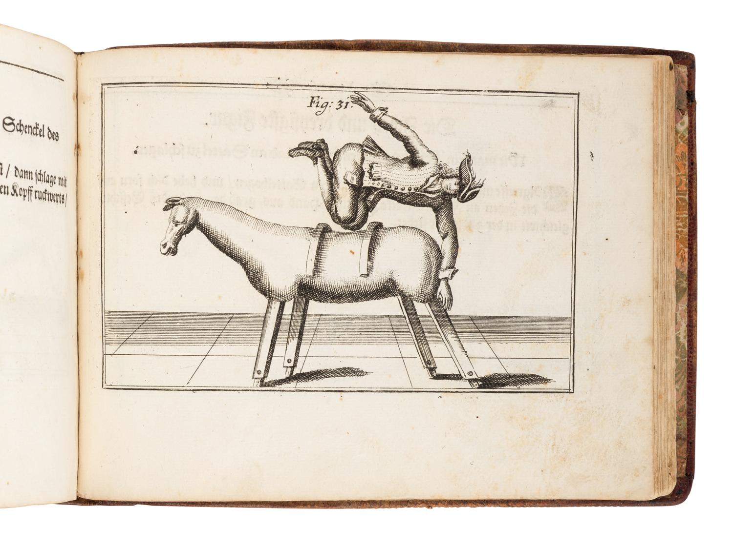 [FENCING]. DOYLE, Alexander. Neu alamodische ritterliche Fecht- und Schirm-Kunst. Das ist: Wahre und nach neuester Franzosischer Manier eingerichtete Unterweisung wie man sich in Fechten und Schirmen perfectioniren und verhalten solle . Nuremberg and Frankfort: Paul Lochnern, 1715.