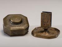 Zodiac Match Holder and Inkwell