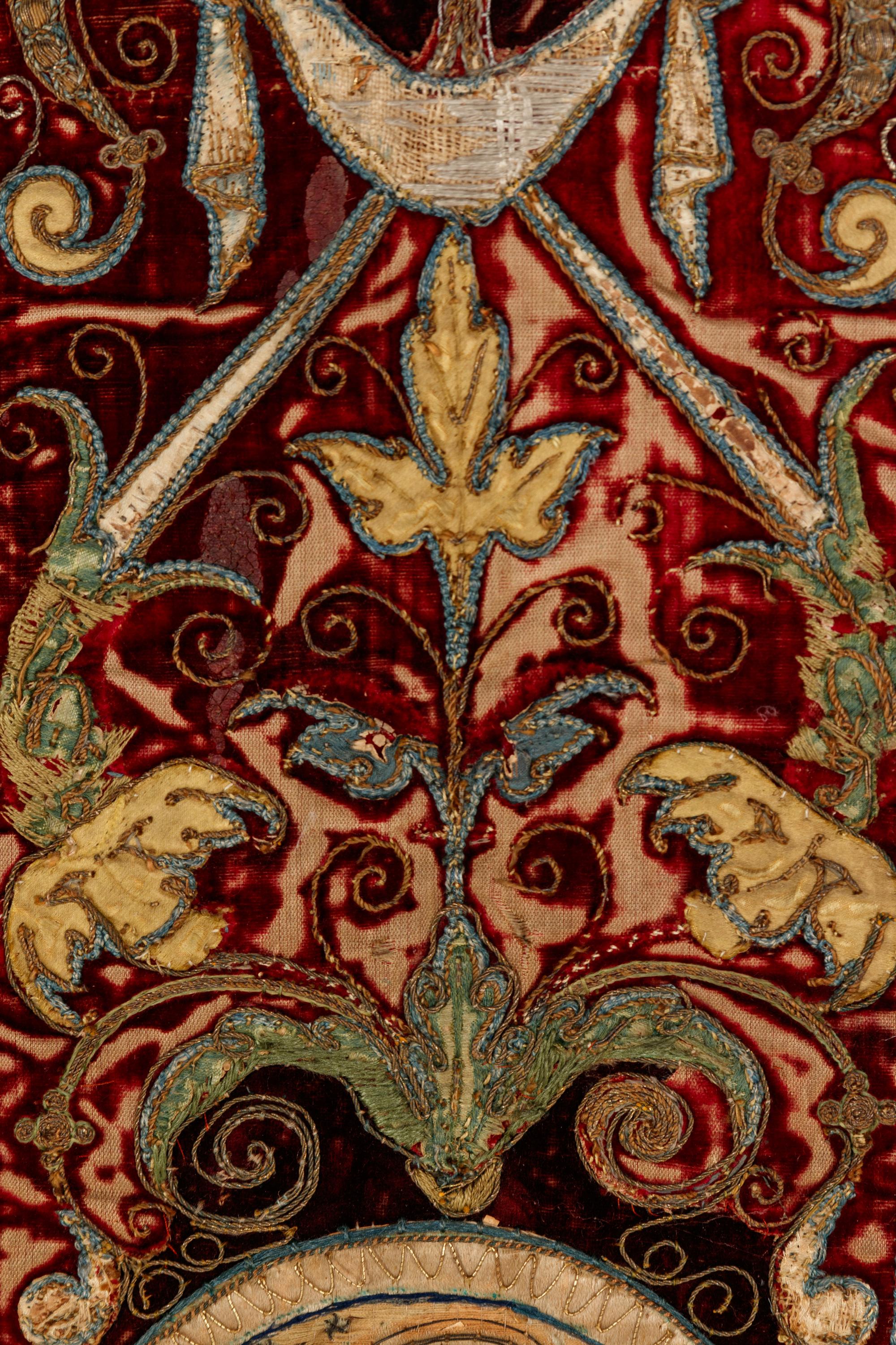 An Embroidered Velvet Antependium