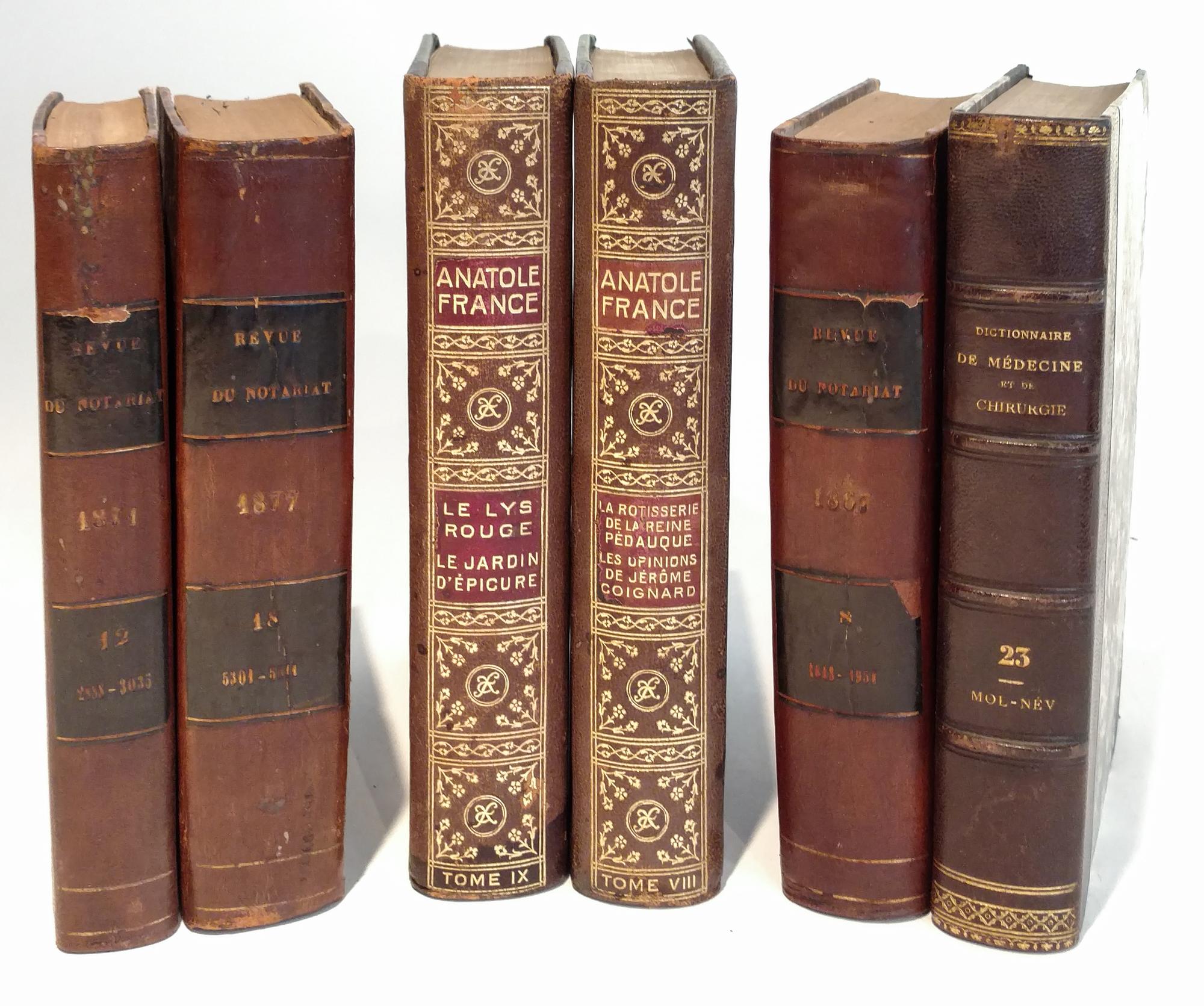 A Group of Leather Bound Books