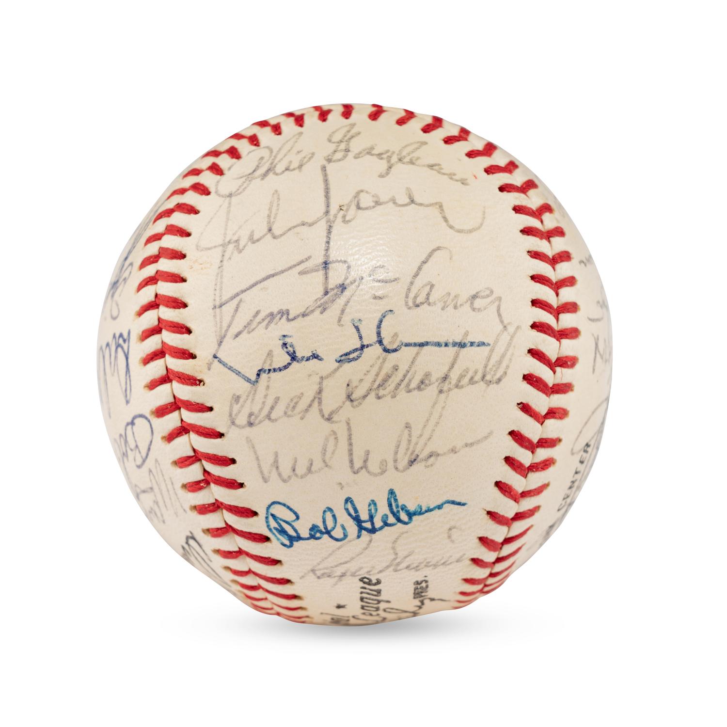 A 1968 St. Louis Cardinals Team Signed Autograph Baseball Featuring Roger Maris (Beckett Authentication Services)