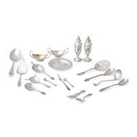 An Assorted Group of Arts and Crafts Sterling Silver Table Articles