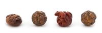 Four Carved Wood Netsuke