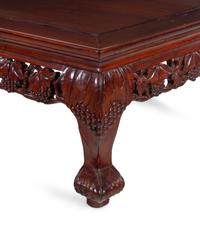 A Chinese Carved Rosewood Low Table