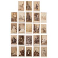 [Early Photography] Group of 190 Carte de Visites and Cabinet Cards of European Subjects, incl. Royalty.