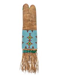 Blackfeet Beaded Hide Tobacco Bag